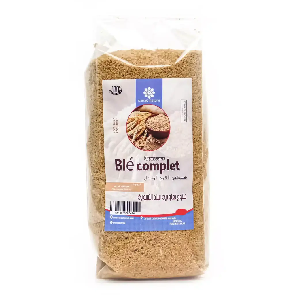 500g - Barkoukch Blé dur | ﺑرﻛوﻛش اﻟﻘﻣﺢ اﻟﺻﻠب